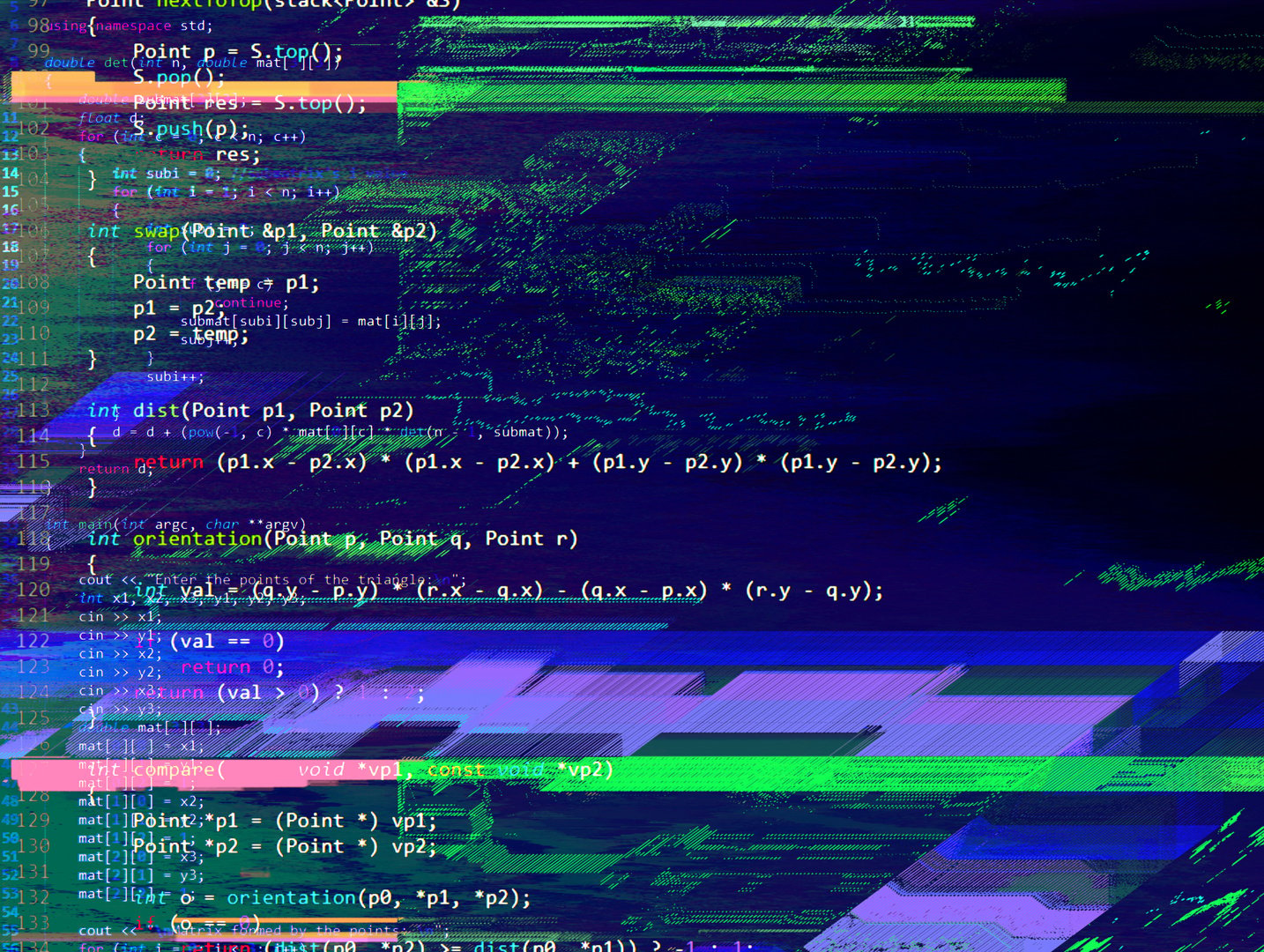 Program code glitch