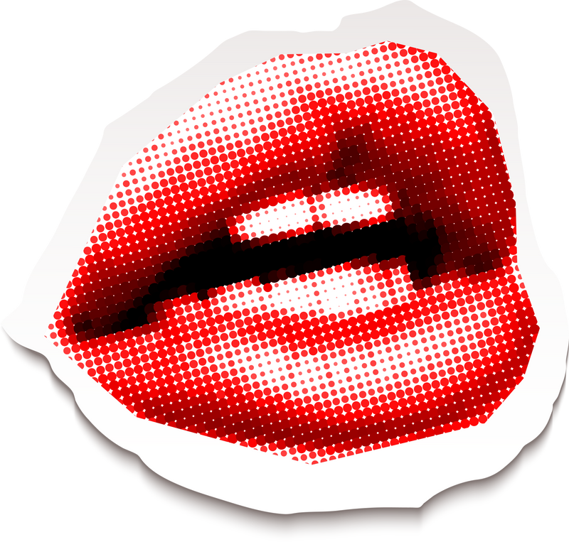 Halftone lips